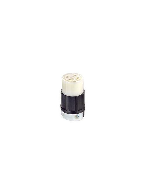 Leviton 2713 125/250 Volt 30 Amp 3-Pole 4-Wire NEMA L14-30R 2 Hp Black/White Nylon Grounding Locking Connector Leviton 2713 125/250 Volt 30 Amp 3-Pole 4-Wire NEMA L14-30R 2 Hp Black/White Nylon Grounding Locking Connector