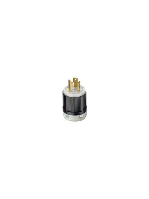 Leviton 2611 125 Volt 30 Amp 2-Pole 3-Wire NEMA L5-30P 2 Hp Black/White Nylon Grounding Locking Plug Leviton 2611 125 Volt 30 Amp 2-Pole 3-Wire NEMA L5-30P 2 Hp Black/White Nylon Grounding Locking Plug