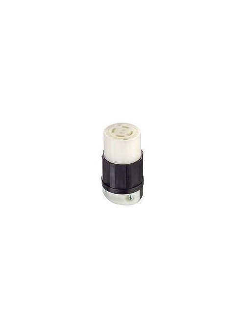 Leviton 2733 480 Volt 3-Phase 30 Amp 3-Pole 4-Wire NEMA L16-30R Black/White Nylon Grounding Locking Connector Leviton 2733 480 Volt 3-Phase 30 Amp 3-Pole 4-Wire NEMA L16-30R Black/White Nylon Grounding Locking Connector