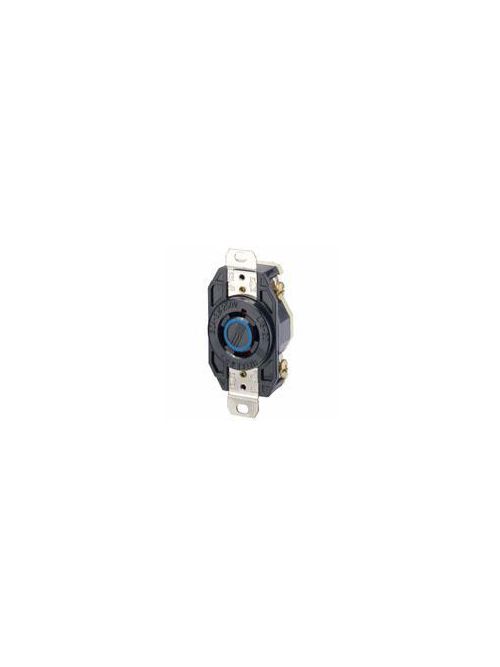 Leviton 2420 250 Volt 20 Amp 3-Pole 4-Wire NEMA L15-20R 3 Hp Black Nylon Grounding Flush Mount Locking Receptacle Leviton 2420 250 Volt 20 Amp 3-Pole 4-Wire NEMA L15-20R 3 Hp Black Nylon Grounding Flush Mount Locking Receptacle