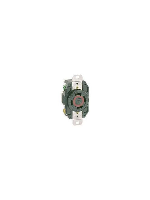 Leviton 2730 480 Volt 30 Amp 3-Pole 4-Wire NEMA L16-30R 10 Hp Black Nylon Grounding Flush Mount Locking Receptacle Leviton 2730 480 Volt 30 Amp 3-Pole 4-Wire NEMA L16-30R 10 Hp Black Nylon Grounding Flush Mount Locking Receptacle