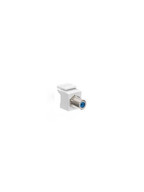 Feedthrough QuickPort F-Connector, Nickel Plated, Brown Housing Feedthrough QuickPort F-Connector, Nickel Plated, Brown Housing