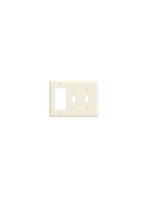 Leviton 80745-W 6.38 x 0.22 x 4.5 Inch 3-Gang Smooth White Thermoplastic Nylon Device Mount Standard Combination Wallplate Leviton 80745-W 6.38 x 0.22 x 4.5 Inch 3-Gang Smooth White Thermoplastic Nylon Device Mount Standard Combination Wallplate