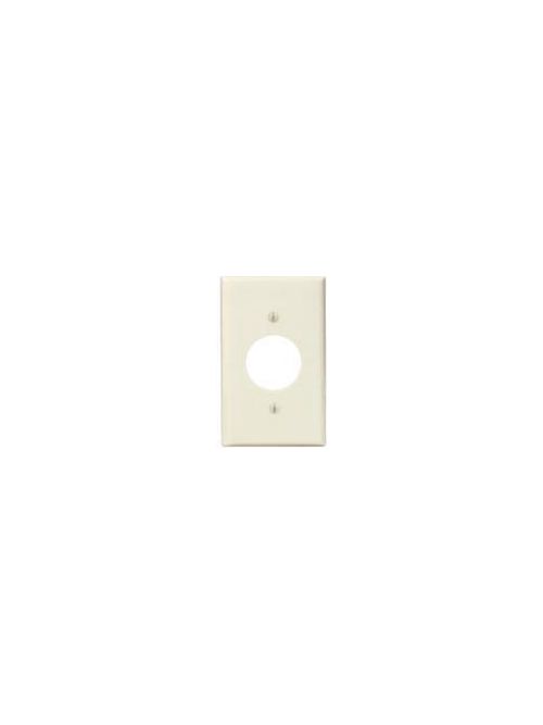 Product image for Leviton 82004 1-Gang Almond Thermoset/Plastic Standard Single Receptacle Wallplate