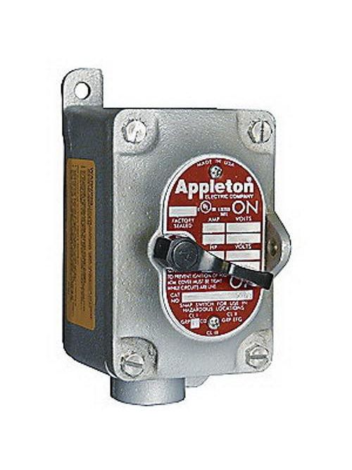 Product image for Appleton EDS3129 1-G 1 SNAP SWITCH STA-