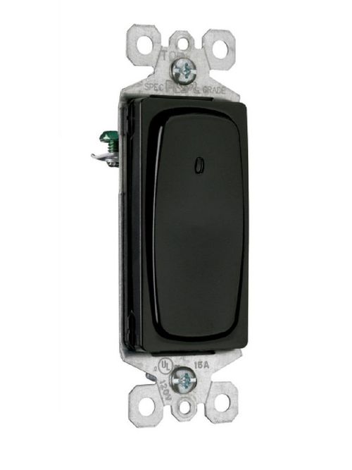 Product image for P&S STM870-BKSLCC10 SIGNATURE 1P 15A LIGHTED SWITCH BK