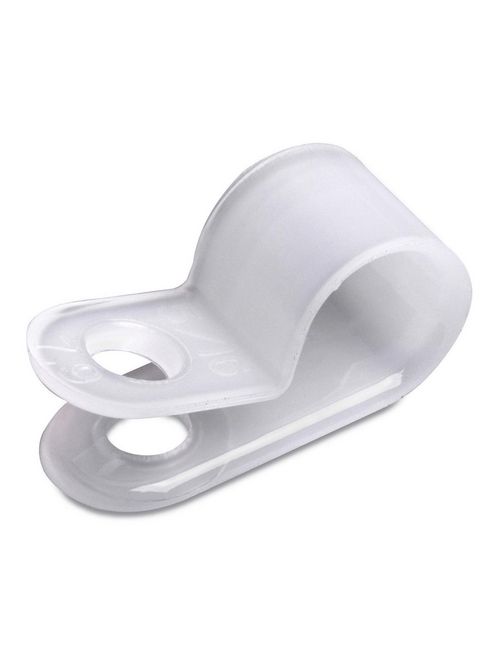 Catamount N4NY-004-9-M .25 Inch Diameter White Plain Edge Cable Clamp Catamount N4NY-004-9-M .25 Inch Diameter White Plain Edge Cable Clamp