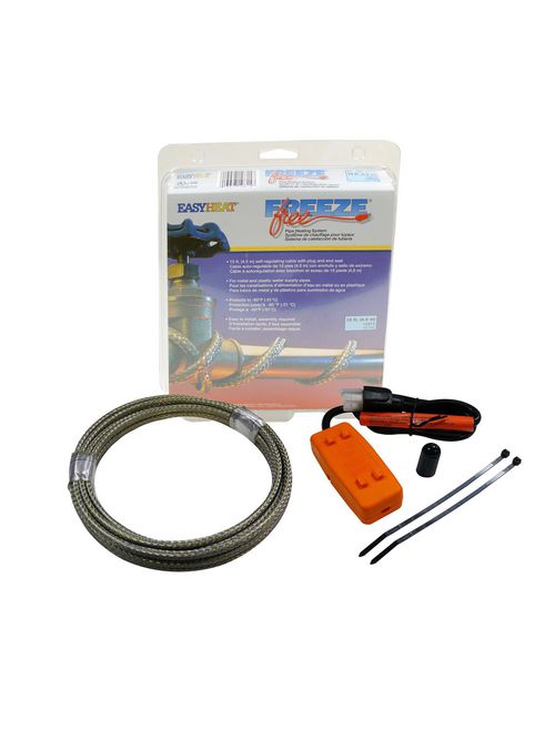 Product image for EasyHeat 10815 Freeze Free™ 15ft Pipe Freeze Protection Pre-Packaged Kit