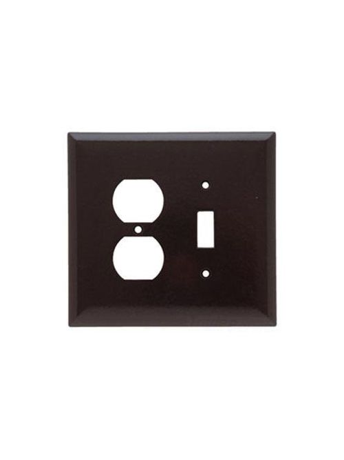 Product image for Pass & Seymour SSO18 2Gang Wall Plate, Toggle / Duplex, Jumbo - 302/304 Stainless Steel