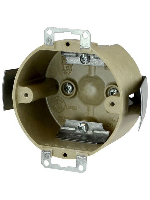 Allied Moulded Products 9338-ESC2 2 x 3-1/2 Inch 14 In Fiberglass Round Fixture Outlet Box Allied Moulded Products 9338-ESC2 2 x 3-1/2 Inch 14 In Fiberglass Round Fixture Outlet Box