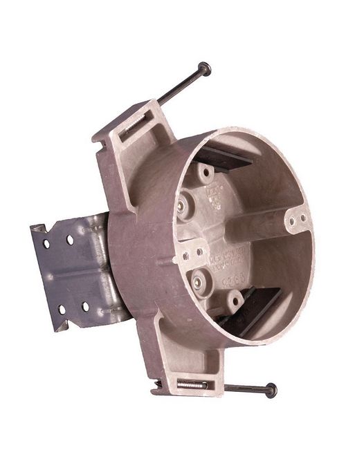 Allied Moulded Products 9365-NKFR 1-5/8 x 4 Inch 15 In Fiberglass Round Ceiling Fan/Fixture Outlet Box Allied Moulded Products 9365-NKFR 1-5/8 x 4 Inch 15 In Fiberglass Round Ceiling Fan/Fixture Outlet Box