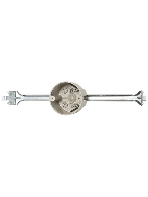 Allied Moulded Products 9335-BHK 2-7/8 x 3-1/2 Inch 20.5 In Fiberglass Round Ceiling Fixture Outlet Box Allied Moulded Products 9335-BHK 2-7/8 x 3-1/2 Inch 20.5 In Fiberglass Round Ceiling Fixture Outlet Box