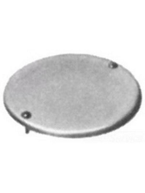 Product image for Appleton SEHK-B 4" Round SHE Conduit Outlet Box Cover, Blank, Steel. Screws included