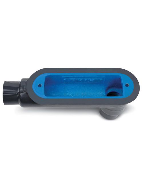 Ocal BLB5-G 1-1/2 Inch Ocal Dark Gray Conduit Body Ocal BLB5-G 1-1/2 Inch Ocal Dark Gray Conduit Body
