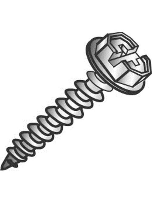 Minerallac 39562 210-Piece #10 Zinc Plated Steel Hex Washer Head Sheet Metal Screw Kit Minerallac 39562 210-Piece #10 Zinc Plated Steel Hex Washer Head Sheet Metal Screw Kit