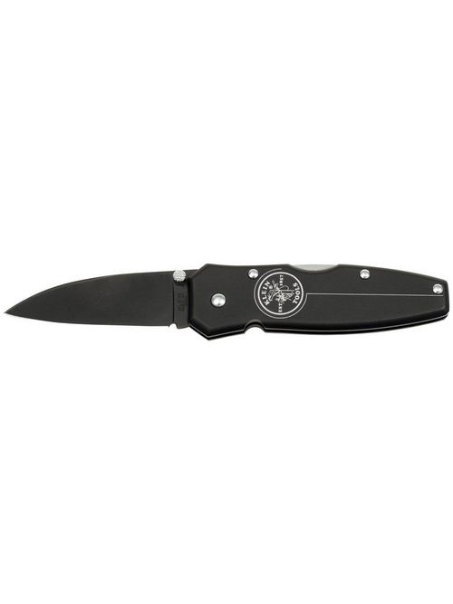 Klein 44001-BLK Black Lightweight Lockback Knife 2-1/2 Inch Drop Point Blade Klein 44001-BLK Black Lightweight Lockback Knife 2-1/2 Inch Drop Point Blade