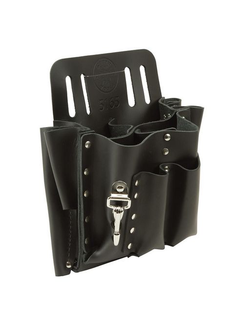 Klein 5165 10 x 10 Inch Leather 10-Pocket Tool Pouch Klein 5165 10 x 10 Inch Leather 10-Pocket Tool Pouch