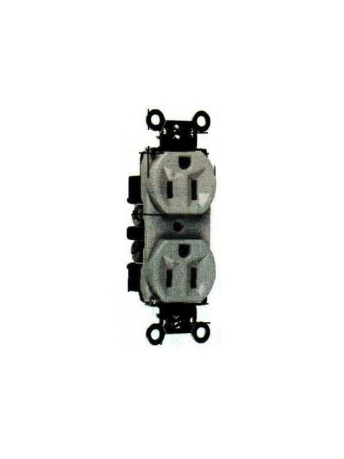 Product image for P&S 5652 RECP DUP 15A 250V S&B WIRE