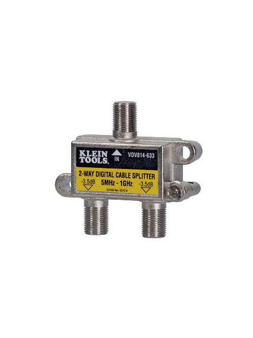 Product image for Klein VDV814-633 2-Way Digital Splitter 5 MHz-1 GHz