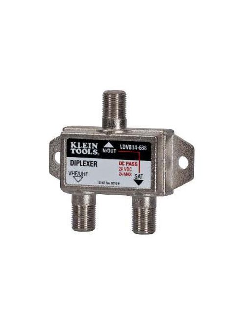 Product image for Klein VDV814-638 Satellite/TV Diplexer 5 MHz 2.3 GHz