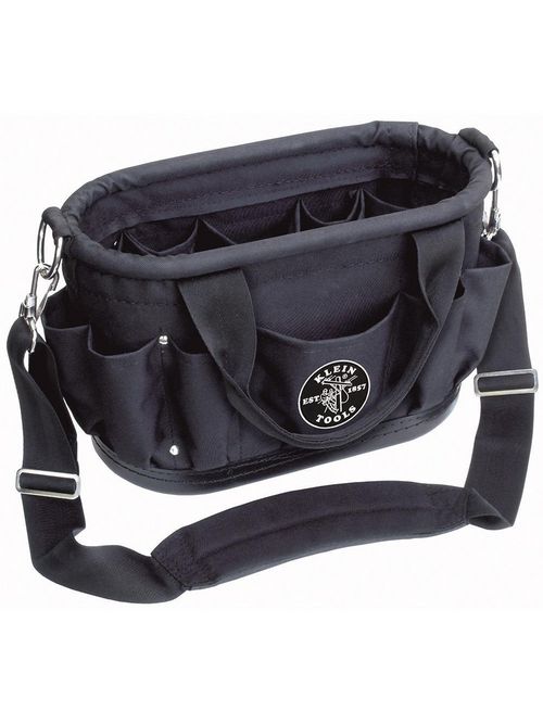 Klein Tools 58888 15-1/2 x 7-1/2 x 10 Inch Polyester 12-Pocket Tool Bag Shoulder Strap Klein Tools 58888 15-1/2 x 7-1/2 x 10 Inch Polyester 12-Pocket Tool Bag Shoulder Strap