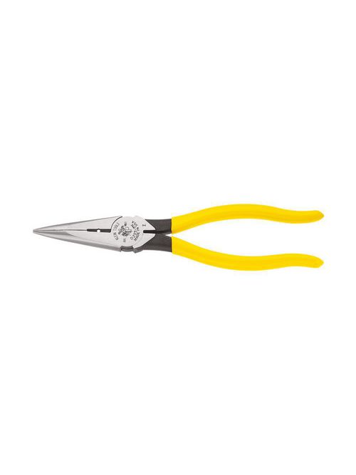 Klein D203-8N 8 Inch Side Cutting and Wire Stripping Heavy Duty Long Nose Pliers Klein D203-8N 8 Inch Side Cutting and Wire Stripping Heavy Duty Long Nose Pliers