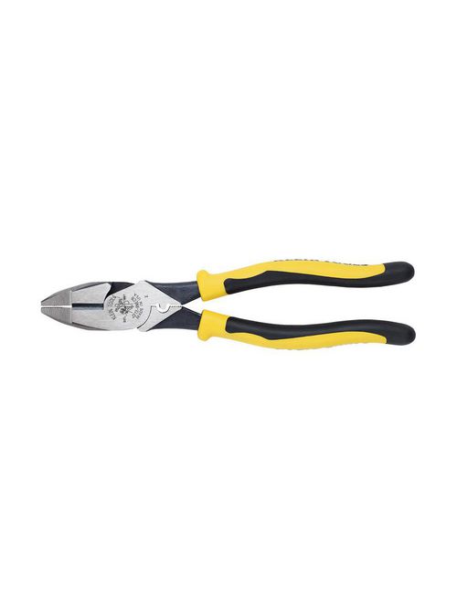 Klein J213-9NECR 9 Inch Journeyman Connector Crimping High Leverage Side Cutting Pliers Klein J213-9NECR 9 Inch Journeyman Connector Crimping High Leverage Side Cutting Pliers