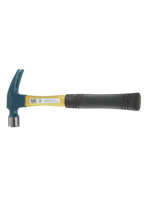 Klein 808-20 14 Inch 20 oz Neoprene Grip Handle Plastic Alloy Jacket Heavy Duty Straight Claw Electrician Hammer Klein 808-20 14 Inch 20 oz Neoprene Grip Handle Plastic Alloy Jacket Heavy Duty Straight Claw Electrician Hammer