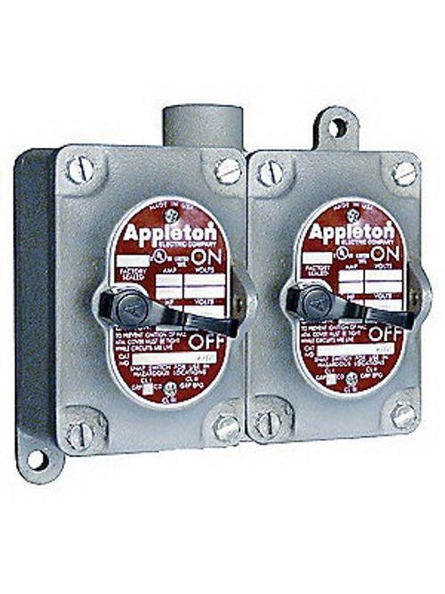Product image for Appleton EDS3229 2-G 1 SNAP SWITCH STA-