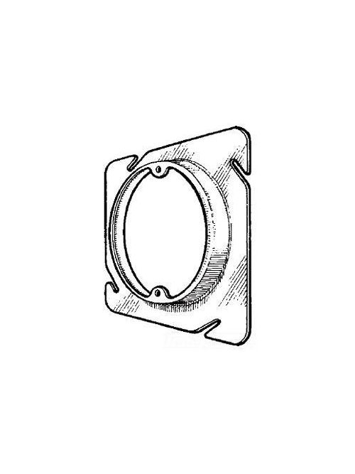 Product image for Mulberry 11315 4-11/16" 5/8" Raised Galvanized Steel Square Box Cover
