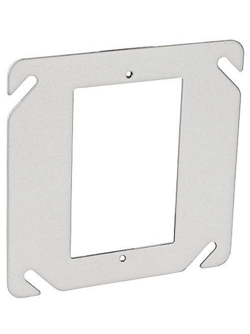 Product image for Mulberry 11321 4-11/16" 1-Gang Galvanized Steel Flat Drawn Square Box Cover