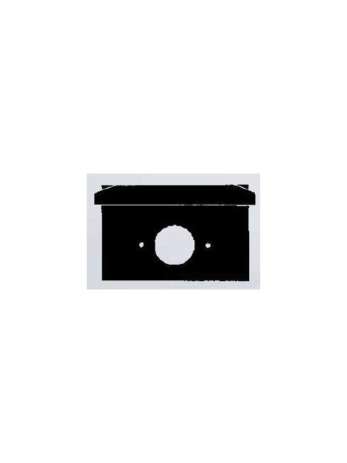 Product image for Mulberry 30507 1.62" Single 1-Gang Gray Die-Cast Zinc Horizontal Heavy Duty Self-Closing Device Box Cover