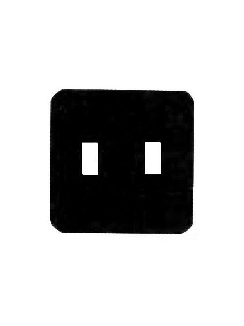 Mulberry 76072 2-Gang White Semi Gloss Painted Steel 2-Toggle Switch Wallplate Product image for Mulberry 76072 2-Gang White Semi Gloss Painted Steel 2-Toggle Switch Wallplate