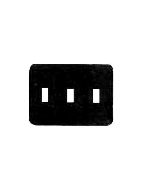 Mulberry 76073 3-Gang White Semi Gloss Painted Steel 3-Toggle Switch Wallplate Product image for Mulberry 76073 3-Gang White Semi Gloss Painted Steel 3-Toggle Switch Wallplate