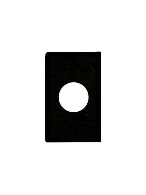 Product image for Mulberry 76111 20 Amp 1-Gang White Semi Gloss Steel Receptacle Wallplate