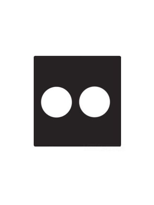 Product image for Mulberry 97092 1.405" 2-Gang Satin 430 Stainless Steel Single Receptacle Wallplate