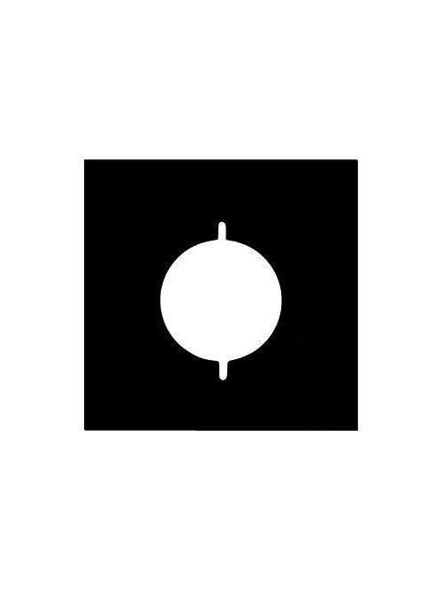 Product image for Mulberry 99222 2.125" 30/50 Amp 3-Wire 2-Gang Ivory Wrinkle Steel Range/Dryer Receptacle Wallplate