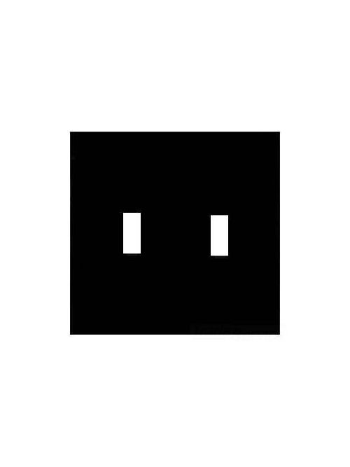 Mulberry 97872 2-Gang Satin 430 Stainless Steel 2-Toggle Switch Wallplate