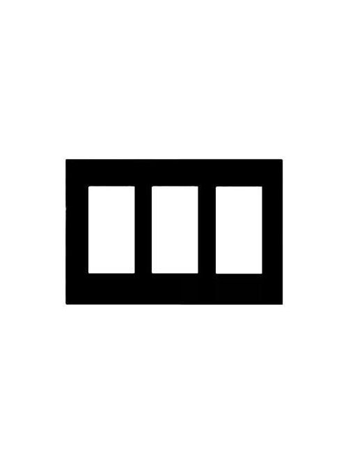 Mulberry 86403 3-Gang White Semi Gloss Steel 3-Block Duplex/GFI Receptacle Wallplate Mulberry 86403 3-Gang White Semi Gloss Steel 3-Block Duplex/GFI Receptacle Wallplate