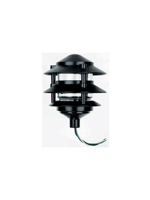 Product image for P&S GARD3-BK WP 3 TIER GARDEN LAMP BLACK