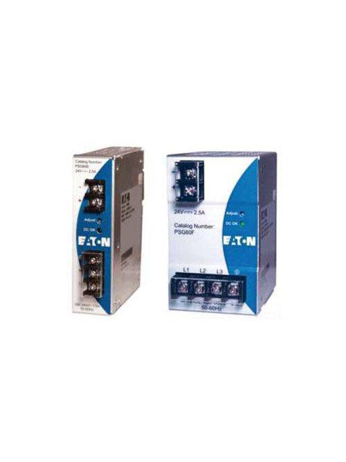 Product image for Eaton Electrical PSG60F 320 to 575 VAC 0.3 Amp Input 24 VDC 2.5 Amp Output 60 W 3-Phase Adjustment Output Power Supply