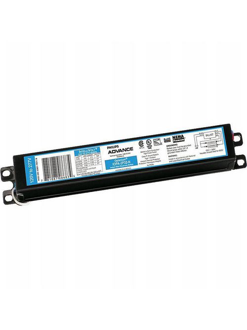 Philips Advance IOPA2P32N35M 120 to 277 VAC 50/60 Hz 32 W 2-Lamp T8 Electronic Ballast Philips Advance IOPA2P32N35M 120 to 277 VAC 50/60 Hz 32 W 2-Lamp T8 Electronic Ballast