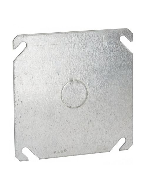 Raco 753 4 Inch Steel Flat Square Box Cover Raco 753 4 Inch Steel Flat Square Box Cover
