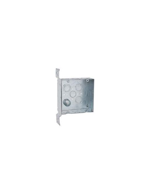 Raco 254 4-11/16 x 4-11/16 x 2-1/8 Inch 42 In Steel Drawn Square Outlet Box Raco 254 4-11/16 x 4-11/16 x 2-1/8 Inch 42 In Steel Drawn Square Outlet Box
