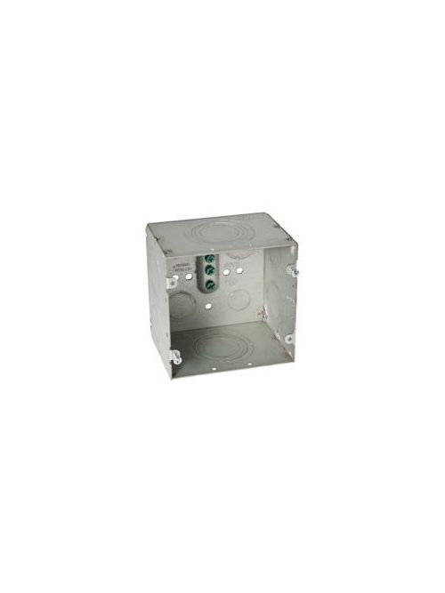 Raco 260 4-11/16 x 4-11/16 x 3-1/4 Inch 66.7 In Pre-Galvanized Steel Raised Ground Mount Welded Square Box Raco 260 4-11/16 x 4-11/16 x 3-1/4 Inch 66.7 In Pre-Galvanized Steel Raised Ground Mount Welded Square Box