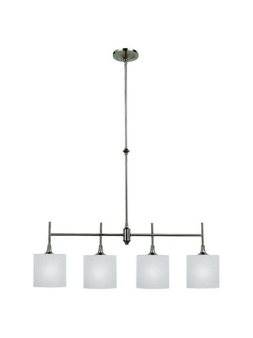 Product image for Sea Gull Lighting 66952-962 4-Lamp 8/13.5/60 W 120 Volt Brushed Nickel Medium A19 Pendant Light Fixture