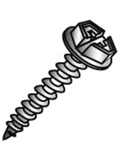 Minerallac 77032-6 #10 x 2 Inch Zinc Plated Steel Combination Slotted/Phillips Drive Hex Washer Head Sheet Metal Screw Minerallac 77032-6 #10 x 2 Inch Zinc Plated Steel Combination Slotted/Phillips Drive Hex Washer Head Sheet Metal Screw
