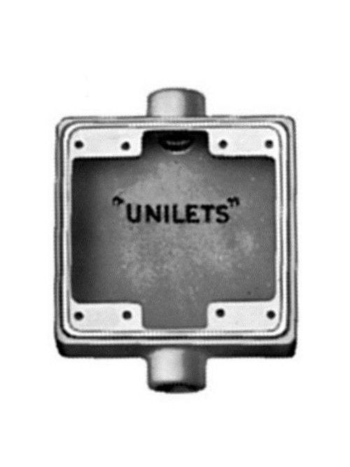 Product image for O-Z/Gedney FDC2100 2-Gang 1 Inch Hub Cast Box