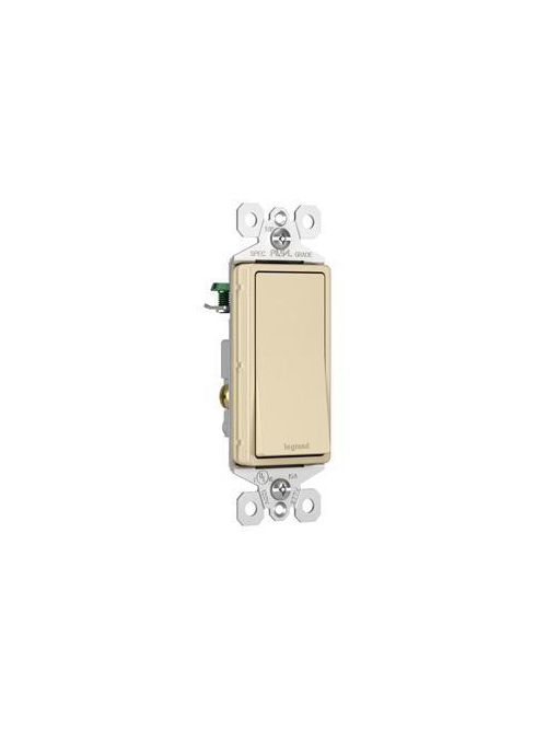 Product image for Pass & Seymour 870-IG 120/277 Volt 15 Amp Ivory 1-Pole Grounded Rocker Switch