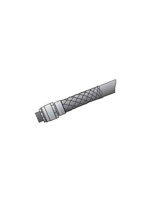 Product image for O-Z/Gedney 4Q-125WM 1-1/4 Inch Straight LFMC Connector with Mesh
